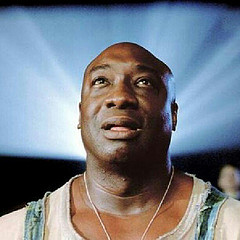 Clarke Duncan in The Green Mile.