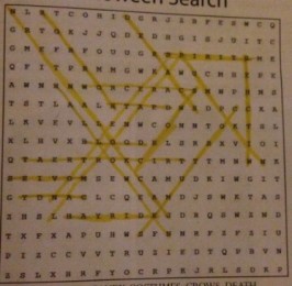November Print Issue Word Search Answer Key