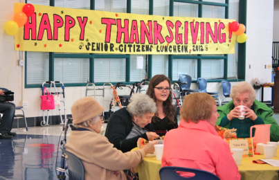 Bringing Thanksgiving to WJ: The Annual Senior Citizen Luncheon