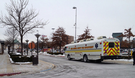 Columbia Mall  on Jan. 25 after the shooting that left three dead and five others wounded.