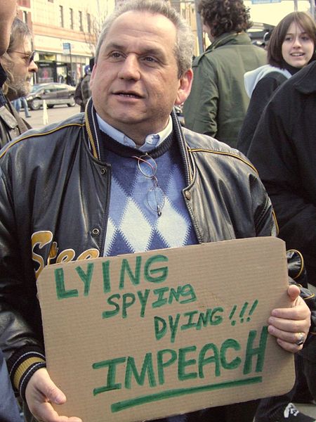 Jim Ferlo presenting his Anti-War stance on March 19, 2006. 