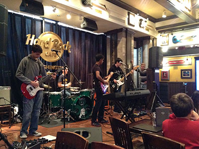 Throwing Wrenches playing live at the Hard Rock Cafe in Washington, D.C.