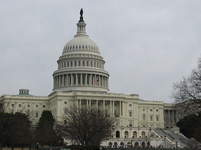 The United States Capitol is a popular tourist spot. 