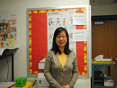 WJ Chinese teacher Songtao Shus goal is for her students to be able to use the knowledge they gain about Chinese beyond the classroom.