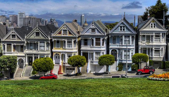 The iconic painted ladies featured in the opening credits of Full House.