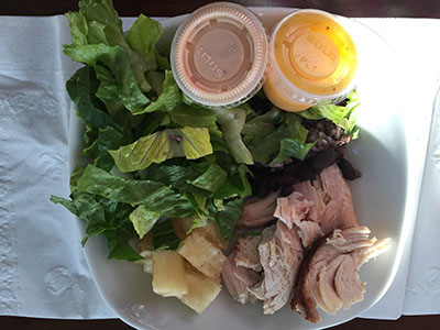 The food served at Chicken on the Run, especially its namesake, is uniquely delicious.