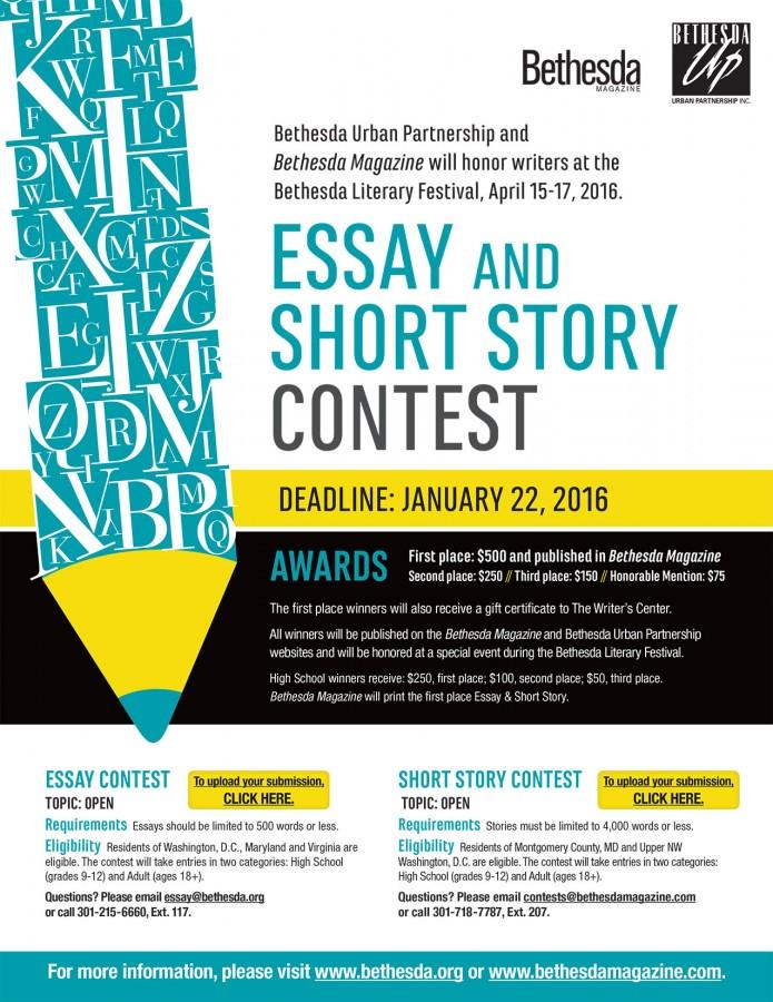 Click here for more info on the Bethesda Magazine essay contest