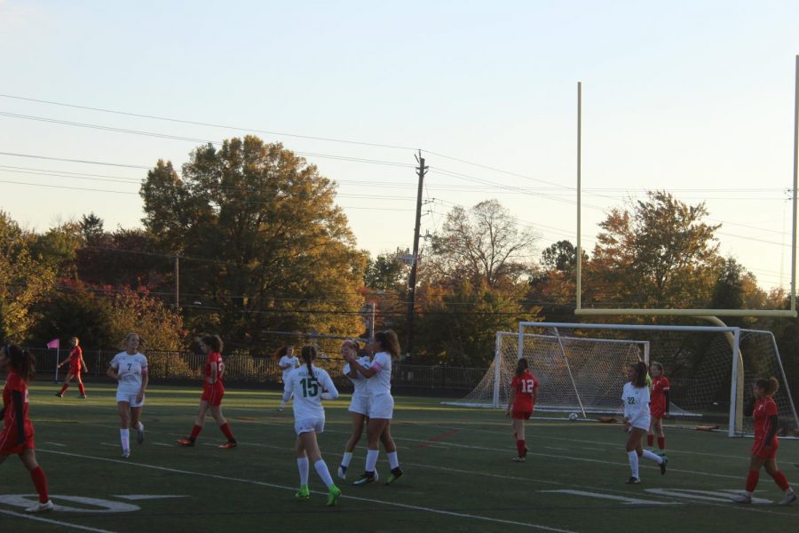 Girls soccer playoffs v. Einstein