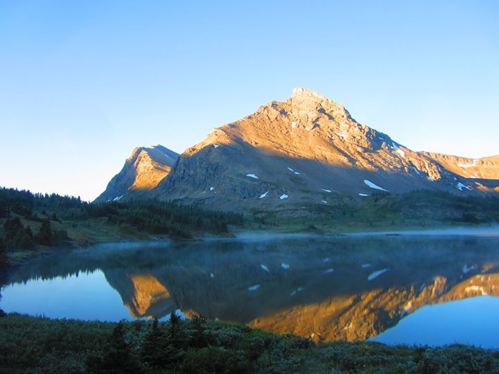 WJ+teacher+backpacks+through+Banff