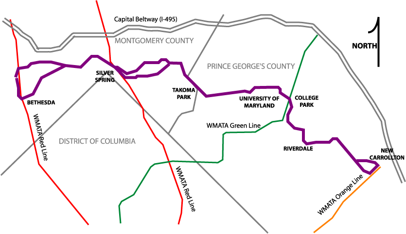 Purple Line Causes Closures