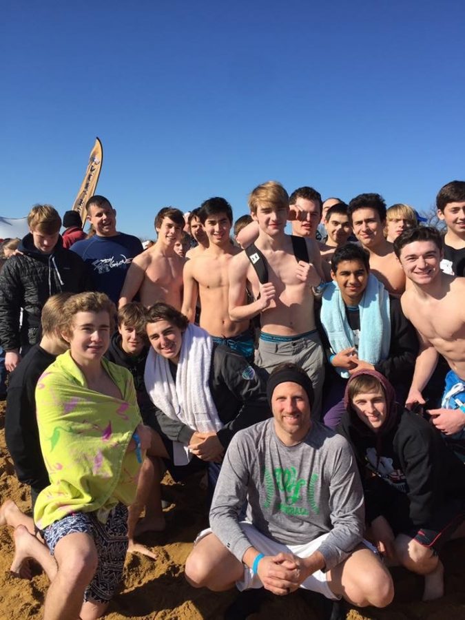 Boys baseball attends the annual Polar Plunge event in Maryland. Head coach Stephen Sutherland wanted the team to participate in more community service this year.