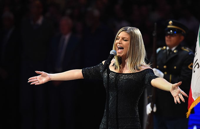 Fergie sings the national anthem for millions of viewers at the NBA All-Star game. Photo courtesy of Google Images.