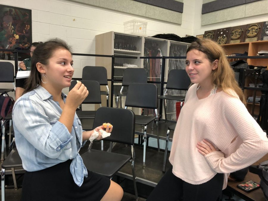 Junior Angie Ciccarello and senior Maddie Osterman debate the pros and cons of performing The Wiz at WJ.