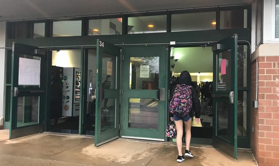 New safety procedures require that doors be open before school begins and closed thereafter. Students are encouraged to never open doors during the school day.  