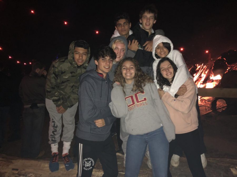 A+group+of+sophomore+friends+attend+Markoffs+Haunted+Forest.+Most+patrons+can+finally+enjoy+themselves+and+laugh+after+making+it+out+of+the+scary+forest+trail.+