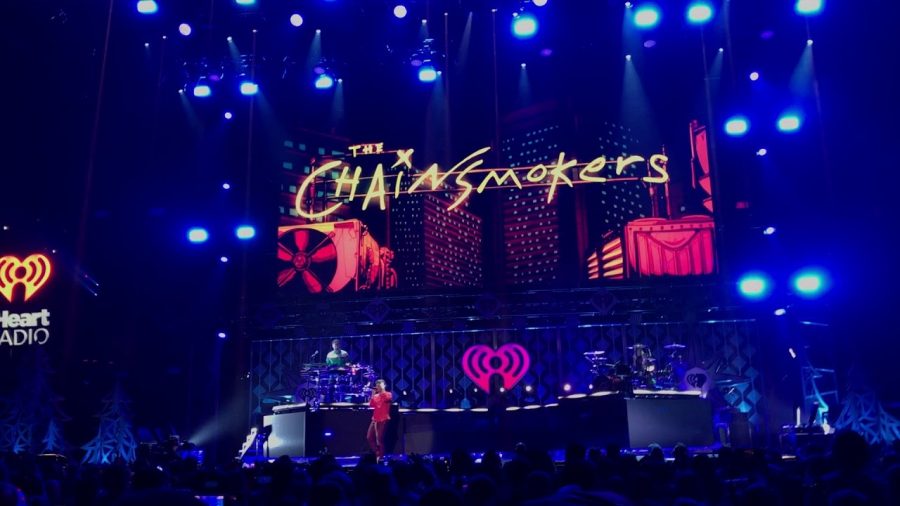 The Chainsmokers please their crowd at the 2017 Jingle Ball concert with their bright lights and EBM hit songs. They will perform again this year at Jingle Ball in DC. 
