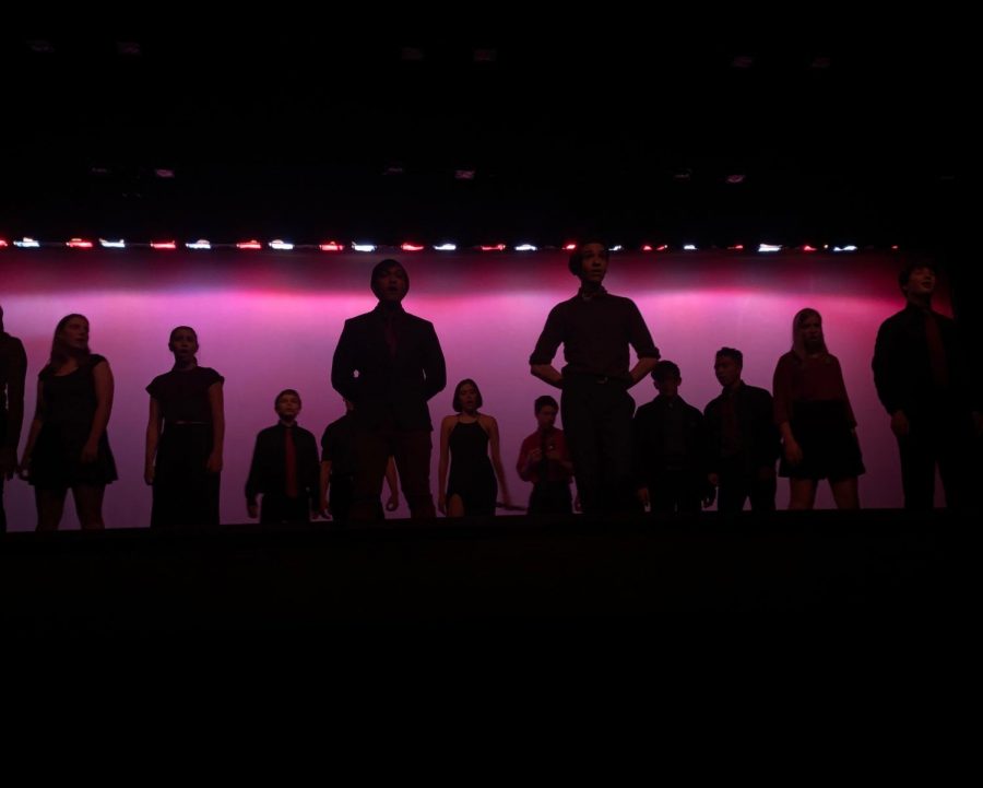 A WJ choir sings and performs at the Benefit Concert. These singers always enjoy entertaining the audience. 