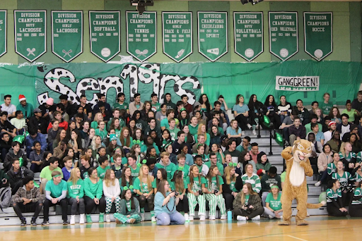 WJ seniors enjoy the performances at this year’s winter pep rally. Many students catch senioritis during their last year of high school, struggling to find motivation once they are accepted into colleges.
