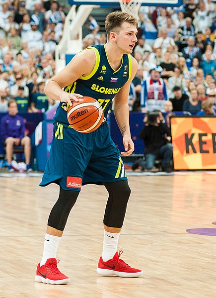 Mavericks guard Luka Doncic playing for Real Madrid in 2017. The rookie has impressed                                                                                                                                                                     everyone with his crafty play this season. 
