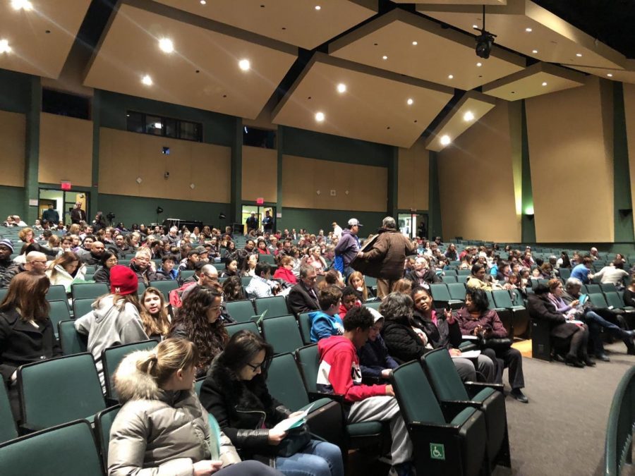 Parents and students from the WJ community crowd the auditorium to watch the showing of the “Like” documentary presented by the WJ PTSA. A Q&A was held after the viewing by counselors and professors that came to the event for parents to ask questions of the panel.

