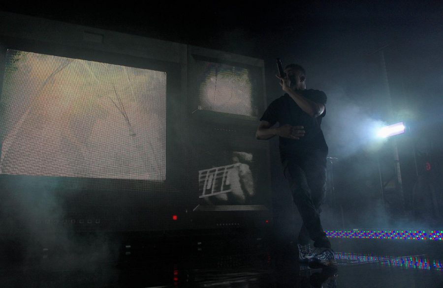 Vince Staples takes the 9:30 Club stage.