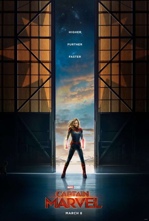 Teaser poster of Brie Larson as Captain Marvel (Carol Danvers). Captain Marvel was released on March 8 and is already the second highest grossing Marvel movie as of now, behind only last year’s critically acclaimed Avengers: Infinity War. 
