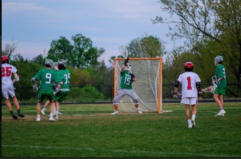 Junior goalie Calvin Annulis puts his shot-stopping ability on display in a home victory over Northwood. Annulis has established himself as one of the teams leaders as he enters his final year at WJ. 
