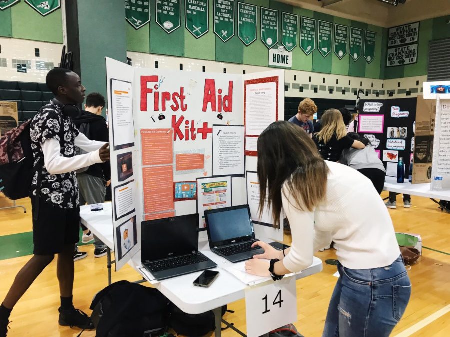 Health fair educates and entertains students