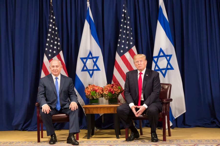 President Trump and Israeli Prime Minister Netanyahu at the United Nations General Assembly. The two are known to have a very close political relationship and personal frienship.