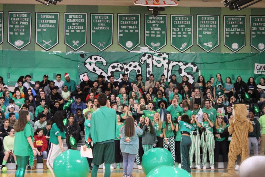 A+group+of+students+cheer+at+a+pep+rally.+Some+teens+dont+participate+in+school+spirit+because+of+negative+feelings+towards+SGA+sponsored+events.