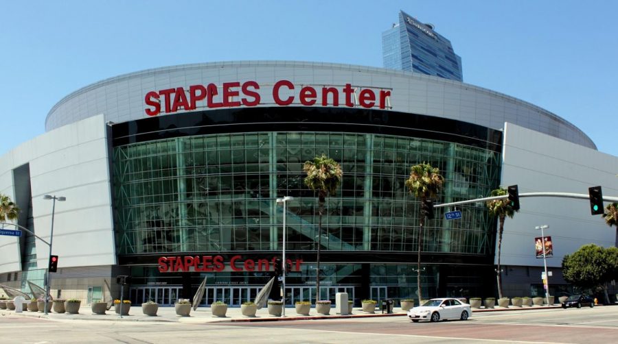 Home+to+the+Clippers+and+Lakers%2C+the+Staples+Center+will+host+many+battles+between+the+two+teams.+The+road+to+NBA+glory+will+most+likely+go+through+Los+Angeles+this+season.