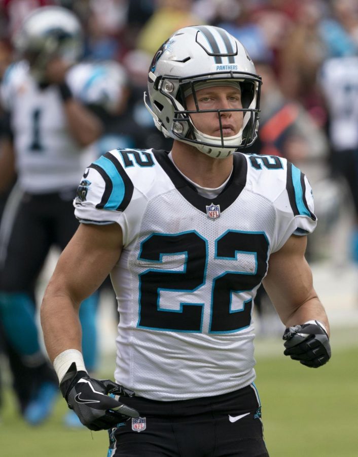 Christian+Mccaffrey+gets+loose+for+a+week+six+divisional+tilt+in+London+against+the+Tampa+Bay+Buccaneers.