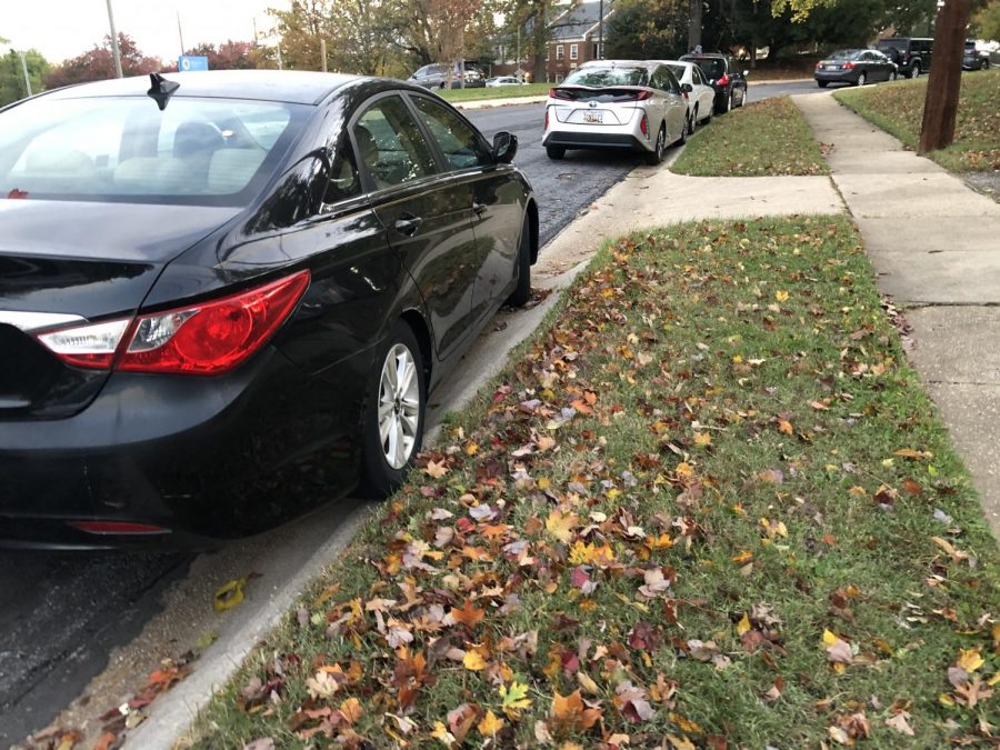 When juniors complain about not being allowed in the lot, show them this atrocity! Many students will agree that Davis is the place for this shameful parking.