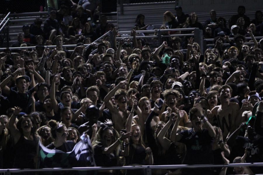 During football games, the seniors and juniors all cram together in the senior section. Seniors have repeatedly told juniors to wait their turn.