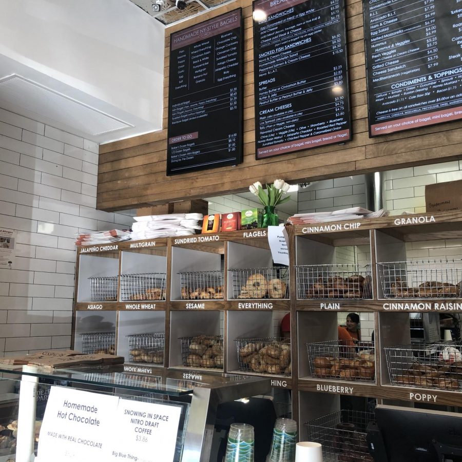 Bethesda+Bagels+offers+a+variety+of+bagel+and+sandwich+options.+The+shop+recently+opened+a+new+location+in+Wildwood+Shopping+Center.