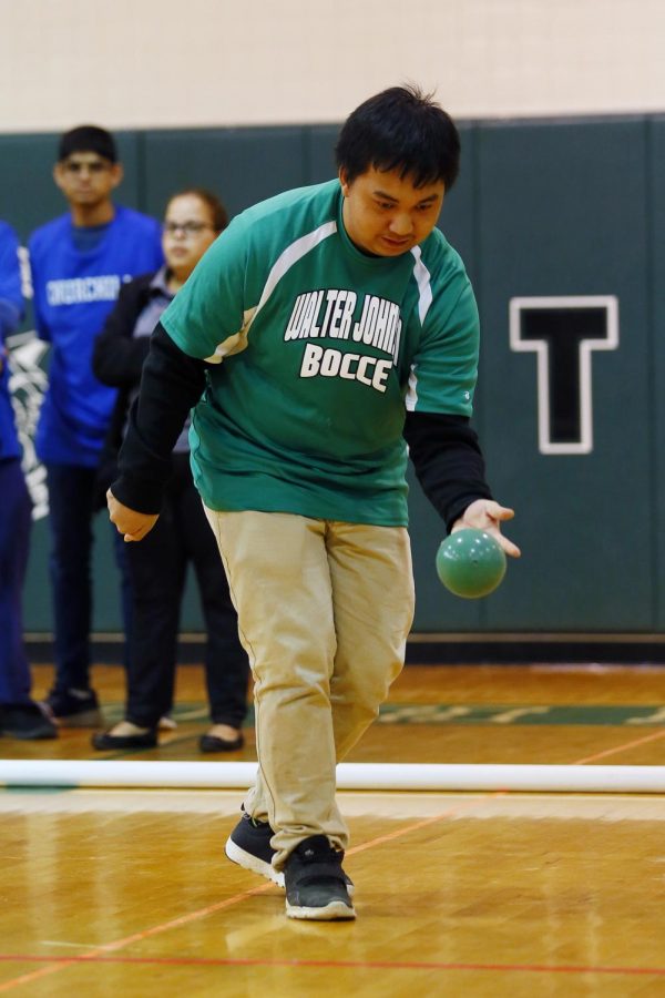 Senior Jomel Velasquez attempts a shot in a match against Churchill. A strong senior class looks to improve on last years results with hopes of a tournament run.