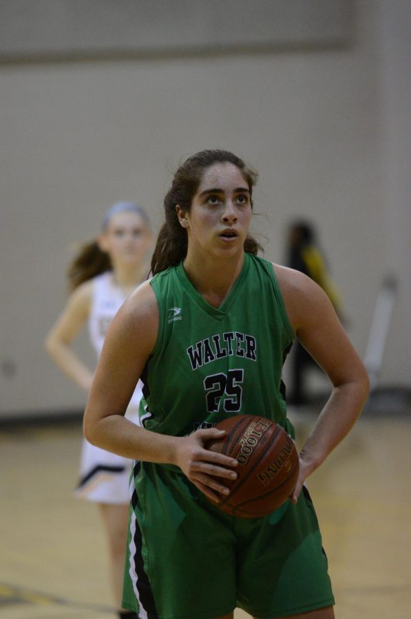 Junior+Leah+Assaker+prepares+to+take+a+free+throw+in+a+game+last+season.+As+a+sophomore+last+year%2C+she+was+the+teams+leading+scorer.