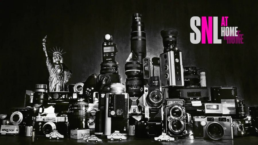 One of the seven bumper photos produced for this SNL At Home episode, depicting the skyline of New York City made from various different cameras and other photographic equipment. The second episode produced from home, it greatly improved upon the first, providing another high-quality episode for the viewers at home.