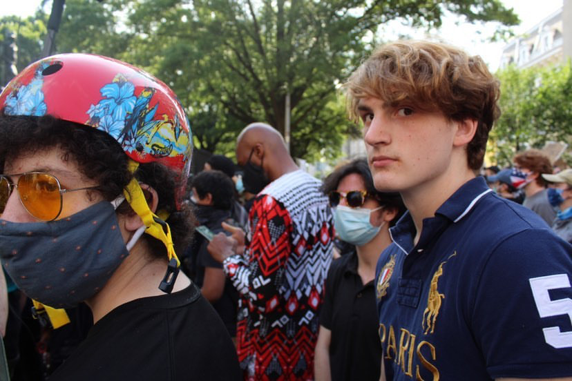 Joseph Myers, Boyd Hammond and Joseph Barke protest on the streets of D.C. A lot of WJ students have been advicates for the rights of African Americans.