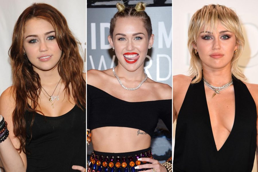 Throughout her 14-year career, Miley Cyrus's image has changed many times, from her hair and makeup to her music and coverage by the press.