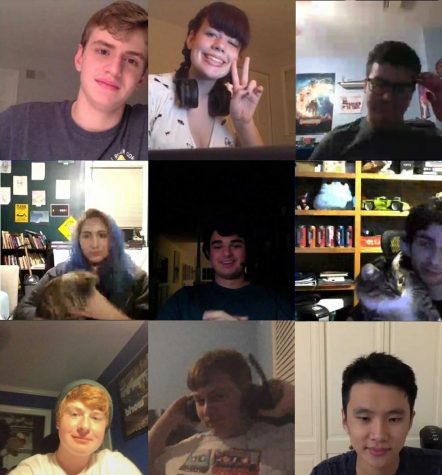 Members from WJ S*T*A*G*Es lights, sound and SFX set departments host a game night together online through video call. Many of the different departments have often done team-bonding activities like game nights to keep the spirit of S*T*A*G*E alive.