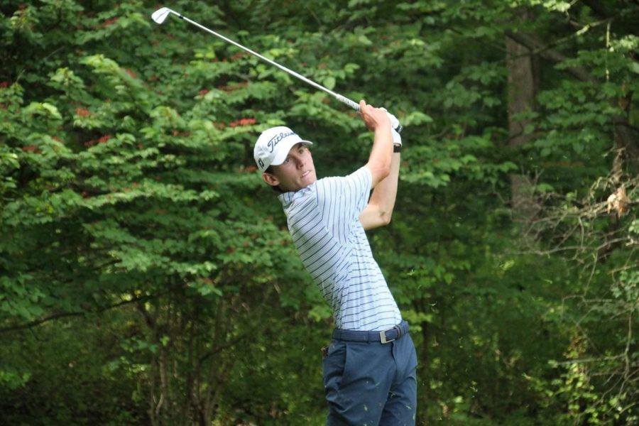 Jake Griffin follows through on a swing during the state championship last year. He looks to continue his success at Penn State and even the pros. 