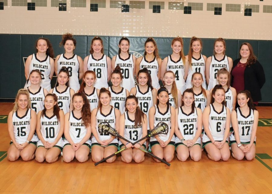 The 2020 WJ girls lacrosse team is captured in this photo with smiles before their season was taken away from them. The returning players, especially the seniors, hope to not have that same fate again.