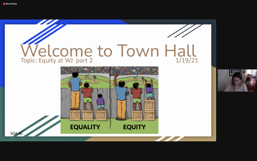 WJ continues with the discussion of equity in their last town hall