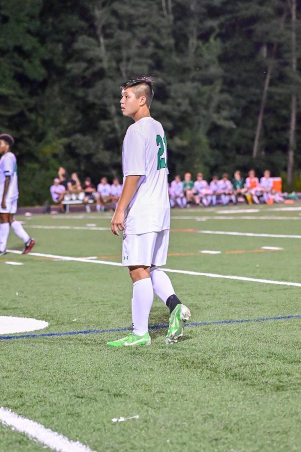 Senior Will Le plays in a game during the 2019 Boys Varsity Soccer season.