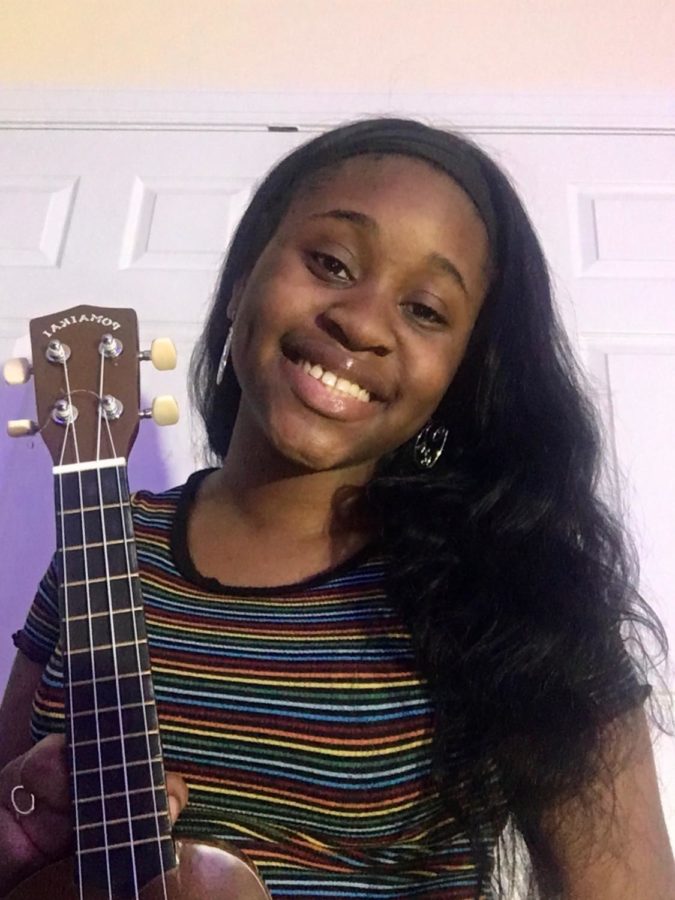 Junior Tomisin Ogunnusi started playing guitar at the beginning of quarantine when she received her first one. Like many other students, playing an instrument and music has helped relieve not only their boredom but also has acted as a stress reliever.