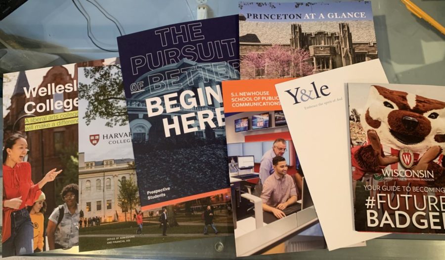 Juniors will receive a lot of mail from various colleges this spring. The informative booklets are designed to help students decide if a school is right for them.