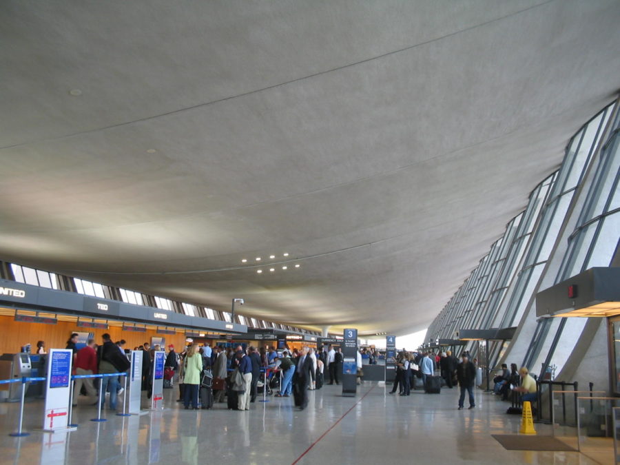 Passengers at Washington Dulles International Airport lining up at the check-in area for their flights. As national vaccination efforts have progressed and travel restrictions have been eased, high levels of travel are expected this spring.