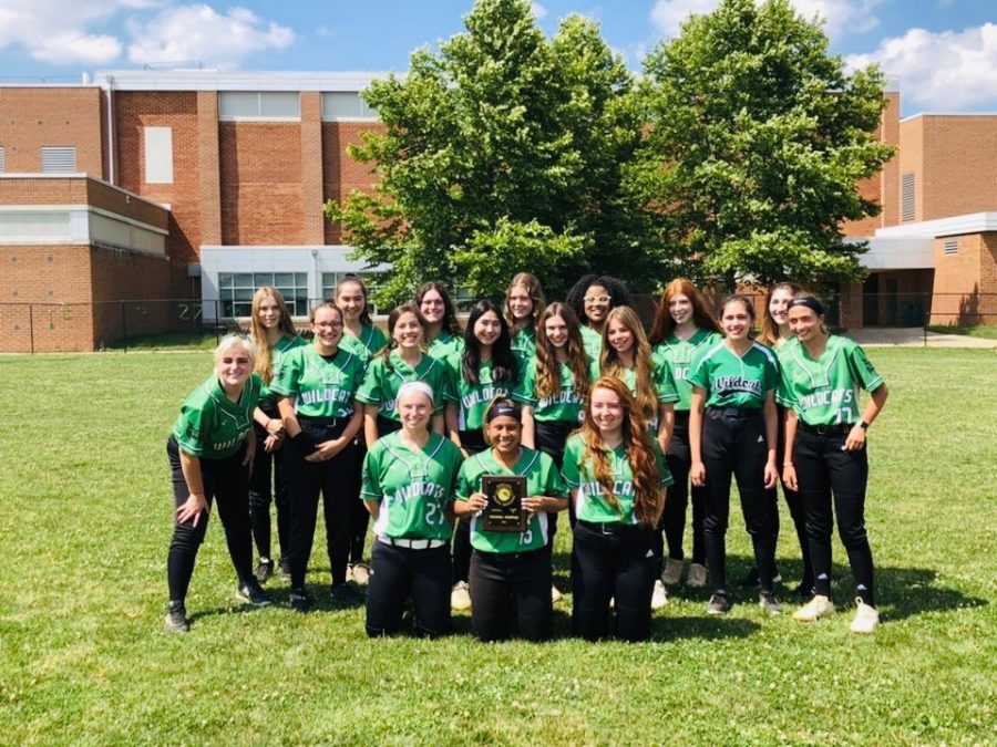 The 2020-21 Regional Champions take a photo with the trophy.  Theyll play for the state semi-finals Tuesday afternoon.