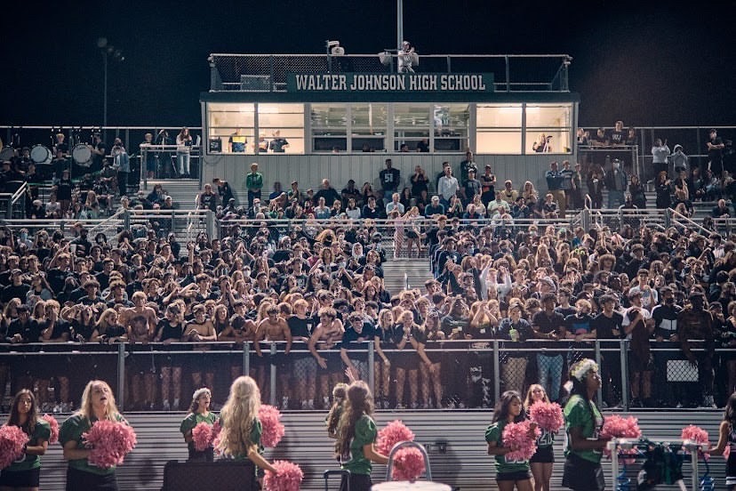 With filled stands and and hype students within them, the WJ student section did nothing less but bring all of the energy needed to help their Wildcats win against rival BCC. The sea of students dressed in black was louder than ever for this special homecoming game.